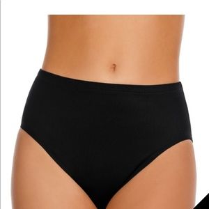 Swim Suit For All Black High Waist Bottoms size 12
